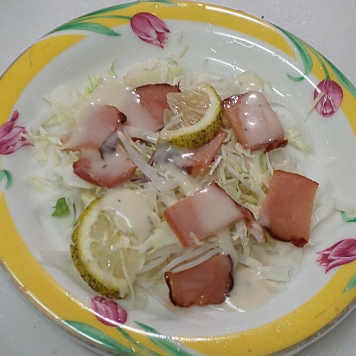 カット野菜☆焼豚のサラダ☆
